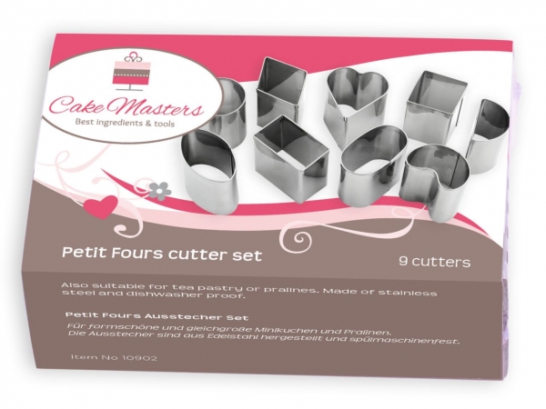 Ausstecher Set - Petit Fours / 9 Teilig